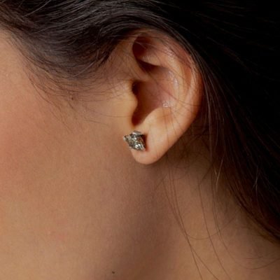 Aretes Pirita en Bruto