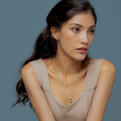 Collar Ananda canutillo esmeralda