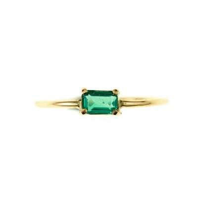 Anillo MUZO - oro 18k / Esmeralda