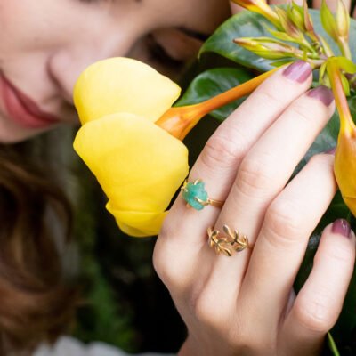 Anillo Aysha Esmeralda