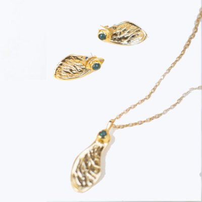 Aretes y collar Sámara