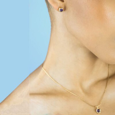 Set Aretes y Collar Esporas