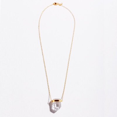 Collar Piramide - Cuarzo cristal