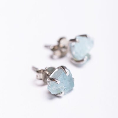 Aretes Apah- Aguamarina