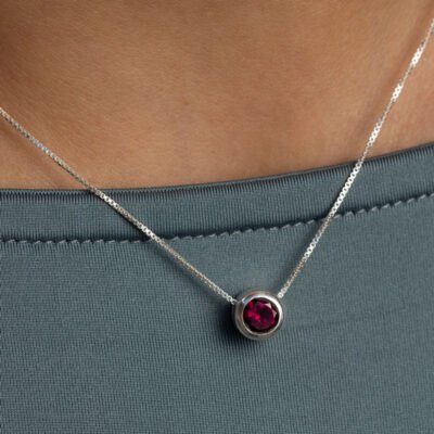 Collar Akash- Turmalina Rosa