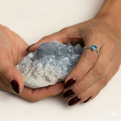 Anillo Anika- Topacio Azul